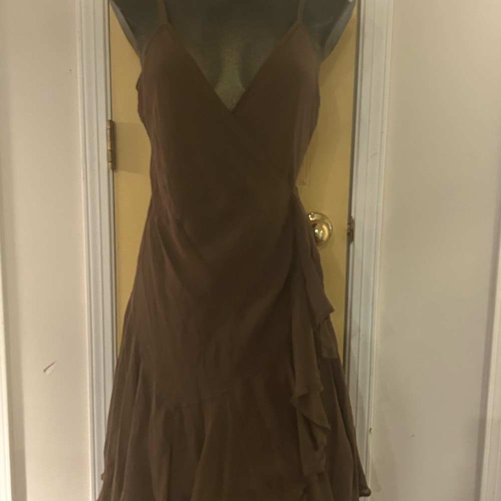 Polo by Ralph Lauren Brown Asymmetrical Sundress